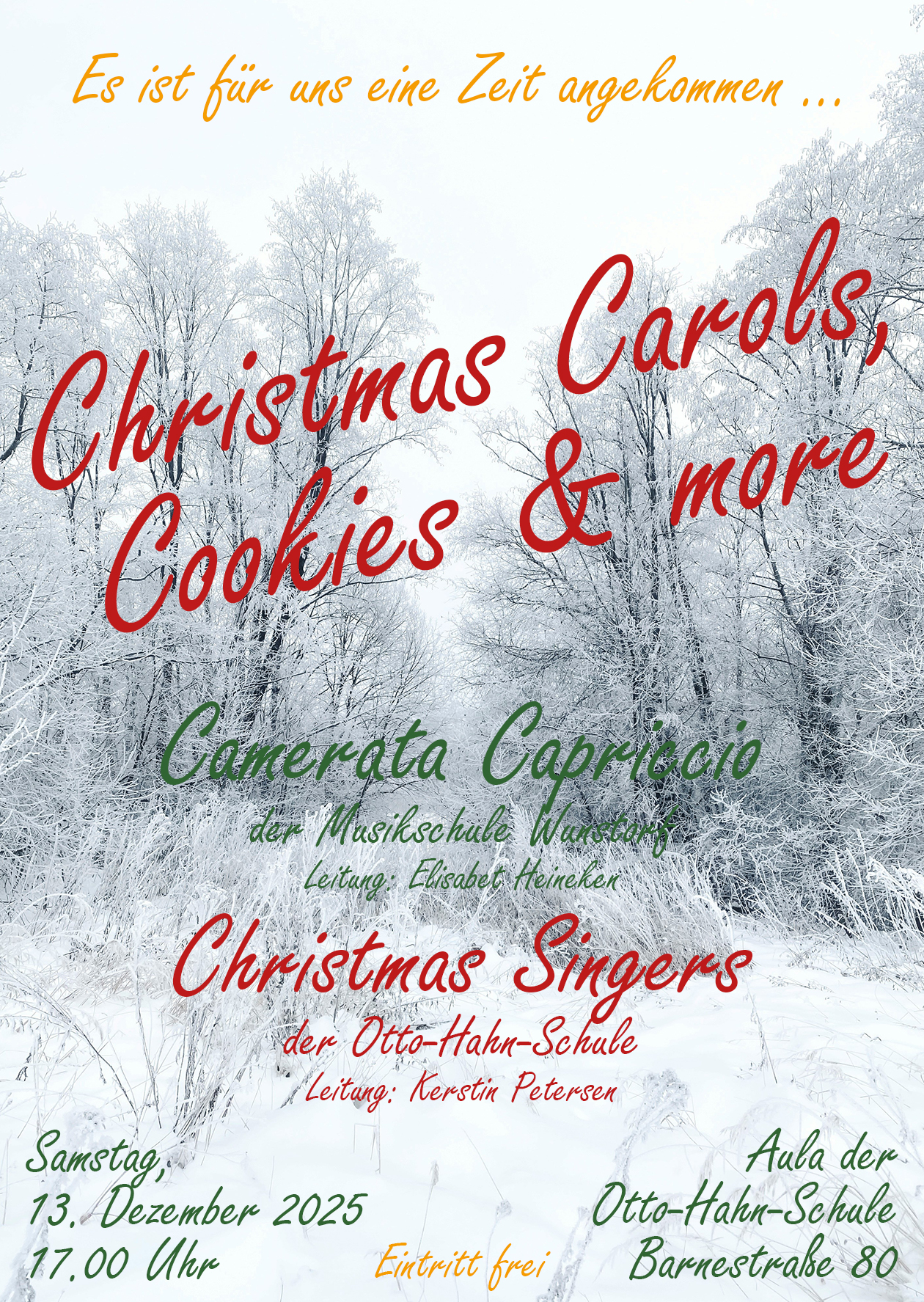 Christmas Carols, Cookies & more 13.12.25